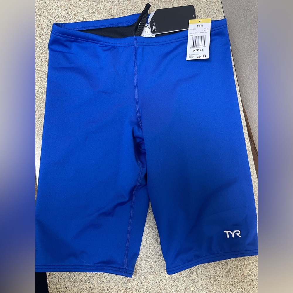 TYR Sport Boys' Solid Durafast Jammer Swim Suit size 32